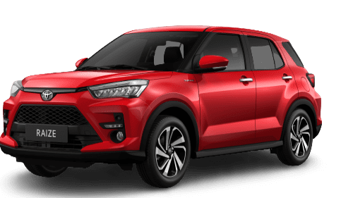 toyota raize đỏ